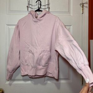 Soft pink cotton hoodie Size Small